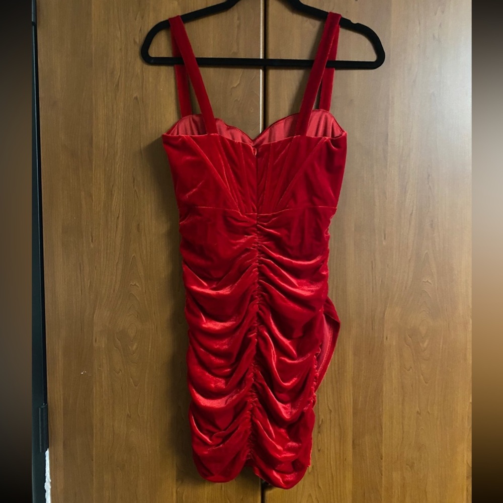 Stunning Red Velvet Mini Dress - Originally $45 - Picture 4 of 4